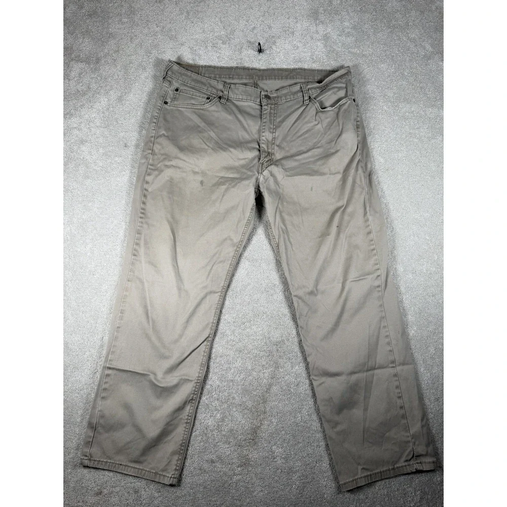 Levi's 541 White Tab Beige Men's Stretch Athletic Denim Jeans Size 40x30 Work **
